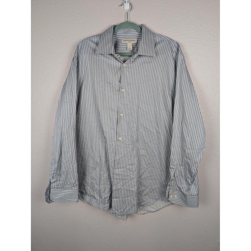 Banana Republic Mens XL Striped Button Up Shirt